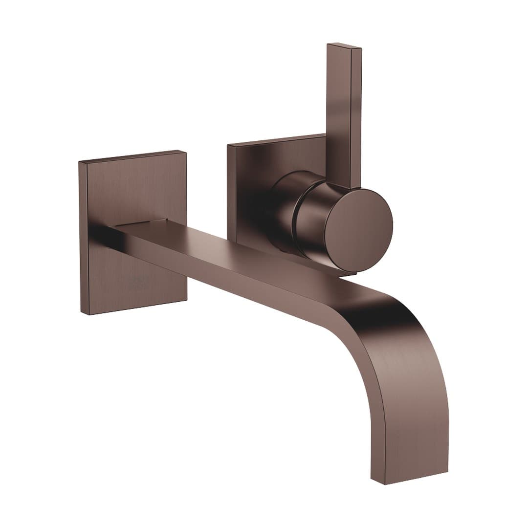 Dornbracht MEM – Μπαταρία Νιπτήρα Τοίχου – Wall-mounted single-lever basin mixer without pop-up waste – Brushed Dark Bronze (PVD) (36862782-43)