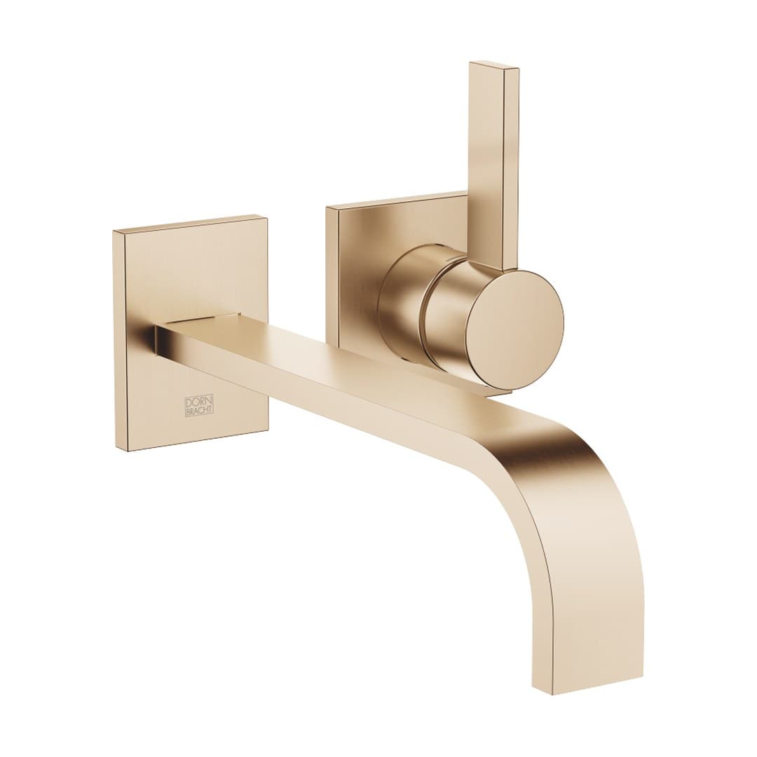 Dornbracht MEM – Μπαταρία Νιπτήρα Τοίχου – Wall-mounted single-lever basin mixer without pop-up waste – Brushed Champagne (22kt Gold) (36862782-46)