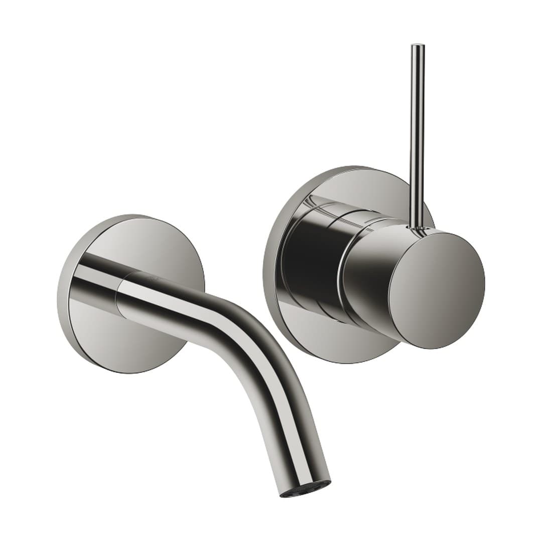 Dornbracht Meta – Μπαταρία Νιπτήρα Τοίχου – META SLIM Wall-mounted single-lever basin mixer without pop-up waste – Dark Chrome (36867662-19)