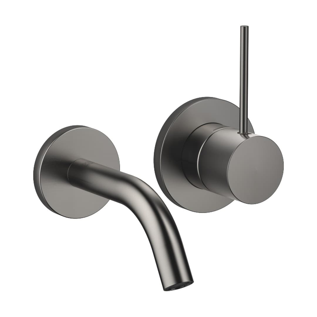 Dornbracht Meta – Μπαταρία Νιπτήρα Τοίχου – META SLIM Wall-mounted single-lever basin mixer without pop-up waste – Brushed Dark Platinum (36867662-99)