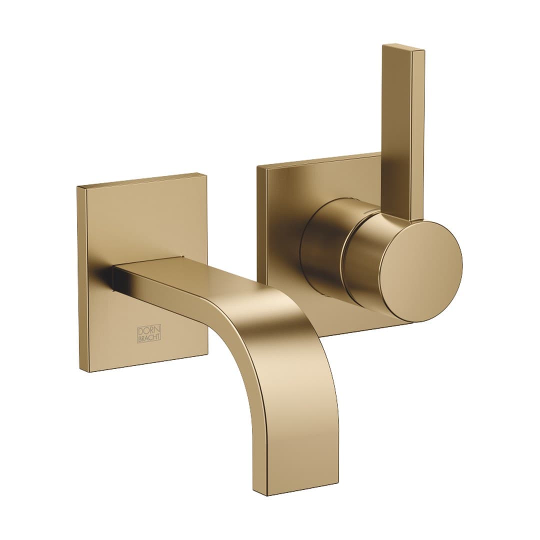Dornbracht MEM – Μπαταρία Νιπτήρα Τοίχου – Wall-mounted single-lever basin mixer without pop-up waste – Brushed Dark Brass (PVD) (36867782-39)