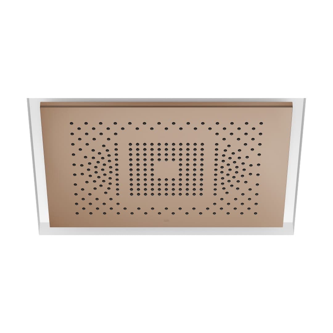 Dornbracht – Κεφαλή Ντους – SERENITY SKY Rainpanel for recessed ceiling installation with light – Brushed Bronze (PVD) (41771979-42)