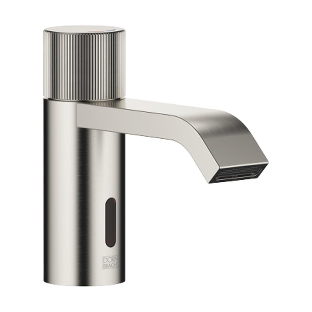 Dornbracht IMO – Μπαταρία Νιπτήρα – Touchfree Washstand fitting with electronic opening and closing function without pop-up waste – Brushed Platinum (44511670-06)