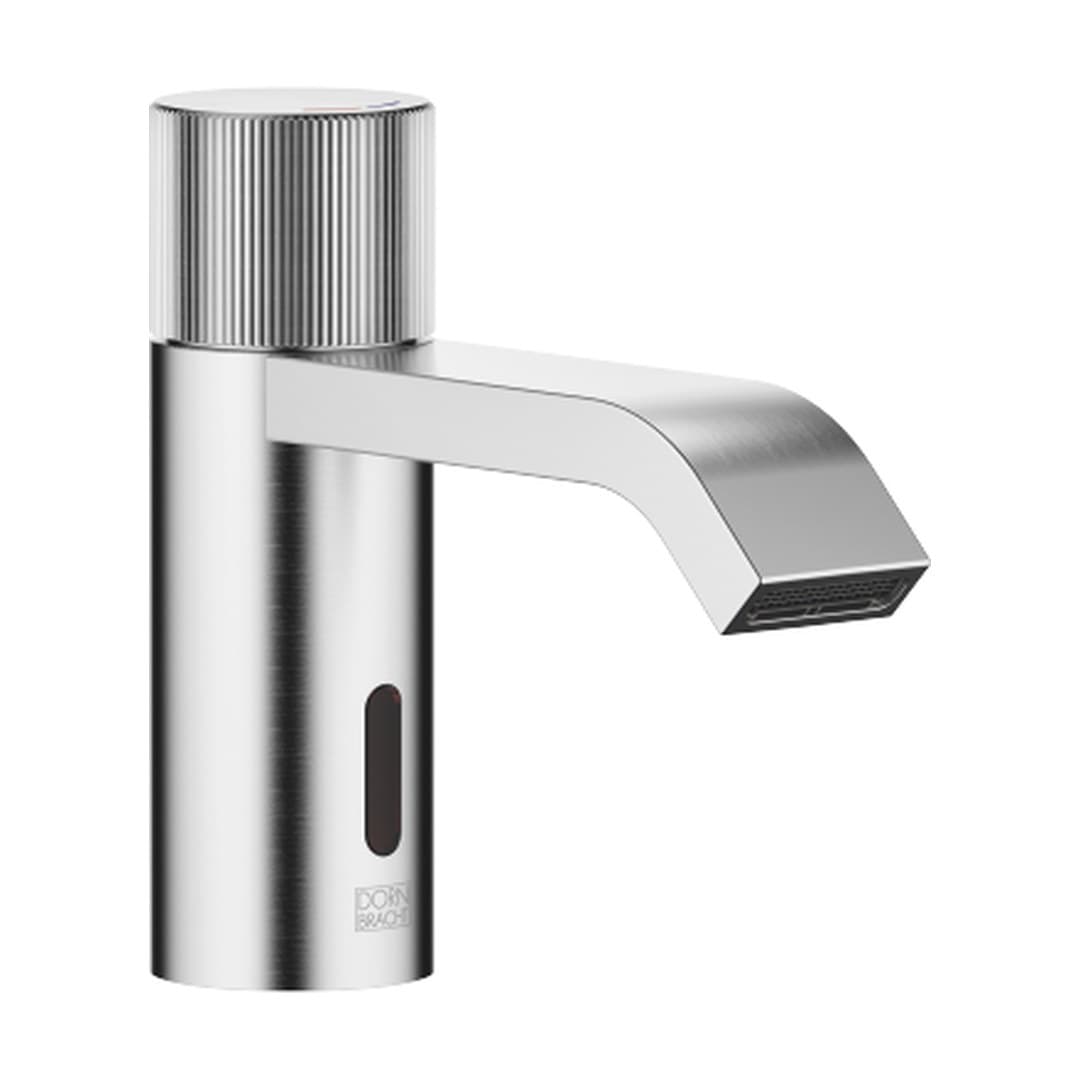 Dornbracht IMO – Μπαταρία Νιπτήρα – Touchfree Washstand fitting with electronic opening and closing function without pop-up waste – Brushed Chrome (44515670-93)