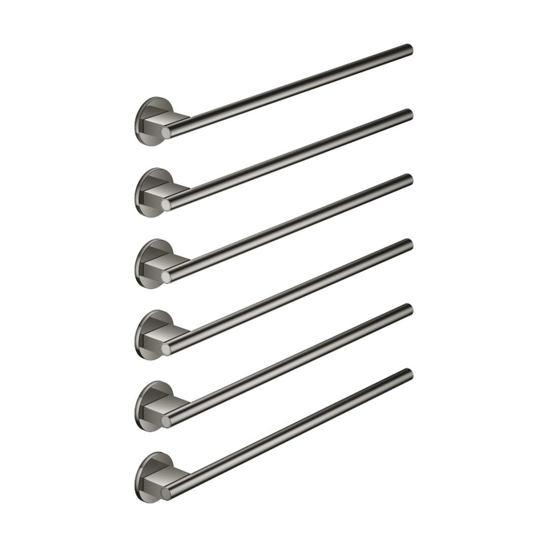 Dornbracht – Θερμαινόμενη Πετσετοκρεμάστρα – Towel warmer , 6-fold , projection right , without control element – Dark Chrome (83316979-19)