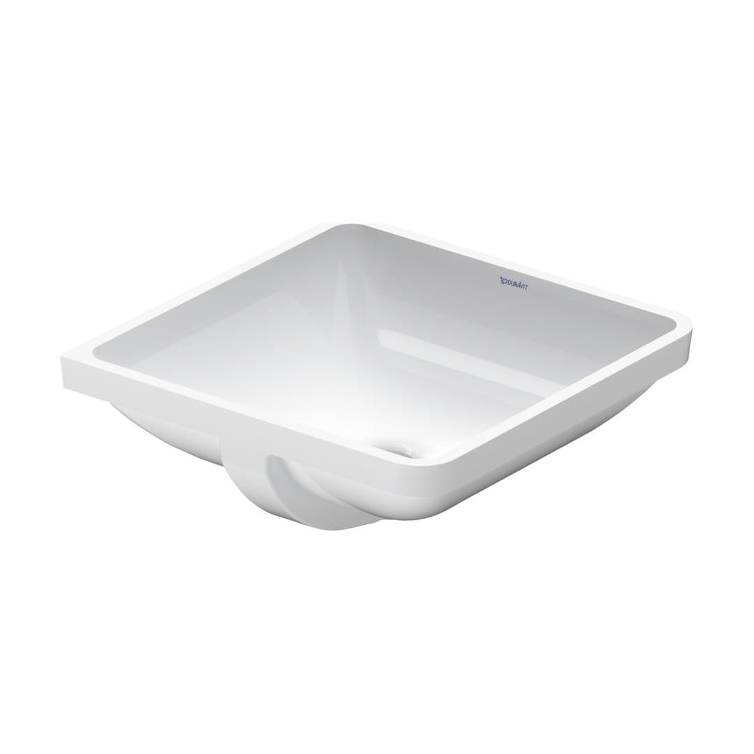 Duravit Starck 3 – Νιπτήρας Υποκαθήμενος – 465×465 mm, χωρίς οπή, με υπερχείλιση – White High Gloss (0305430000)
