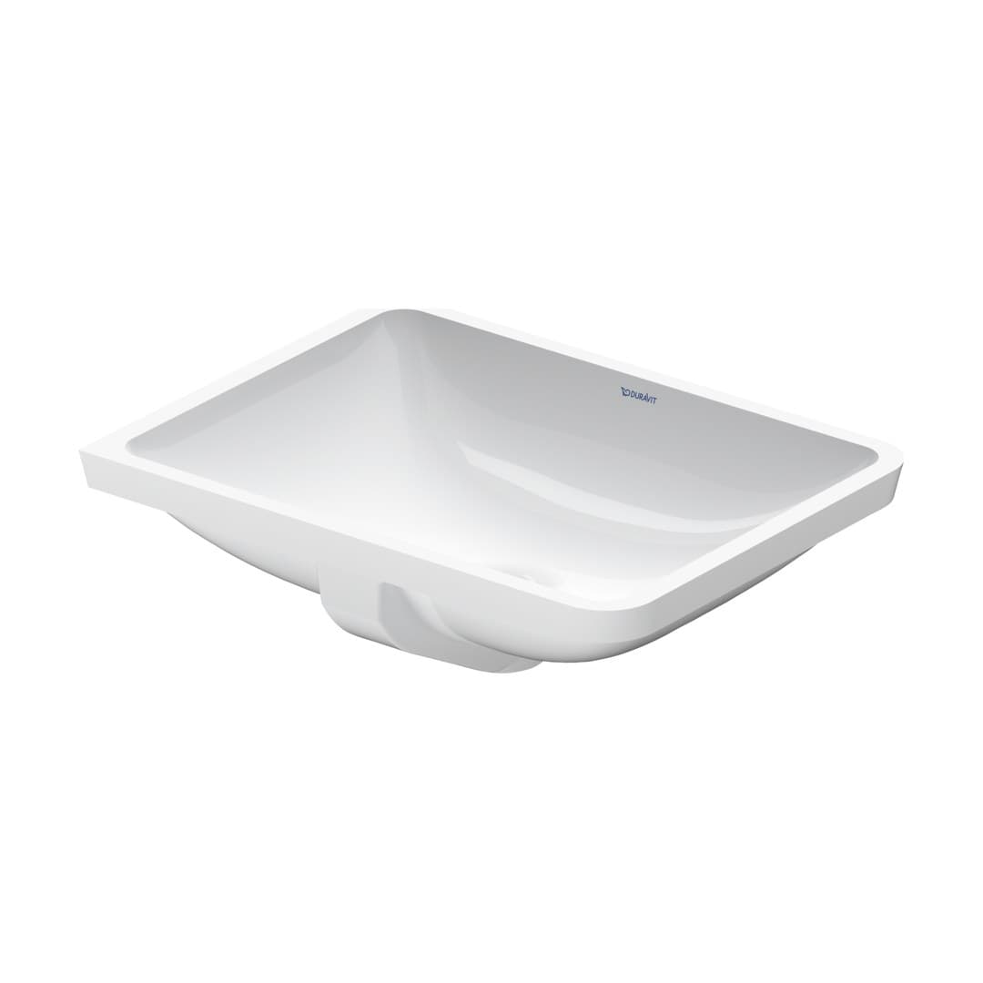 Duravit Starck 3 – Νιπτήρας Υποκαθήμενος – 530×365 mm, χωρίς οπή, με υπερχείλιση – White High Gloss (0305490000)