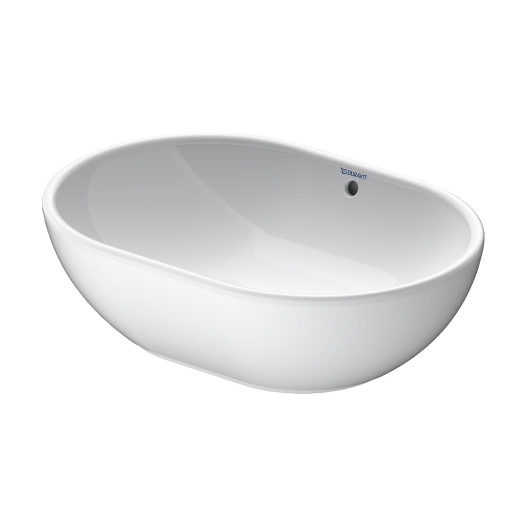 Duravit Duravit Design Classics – Νιπτήρας Επικαθήμενος – 495×350 mm, χωρίς οπή, με υπερχείλιση – White High Gloss (0335500000)