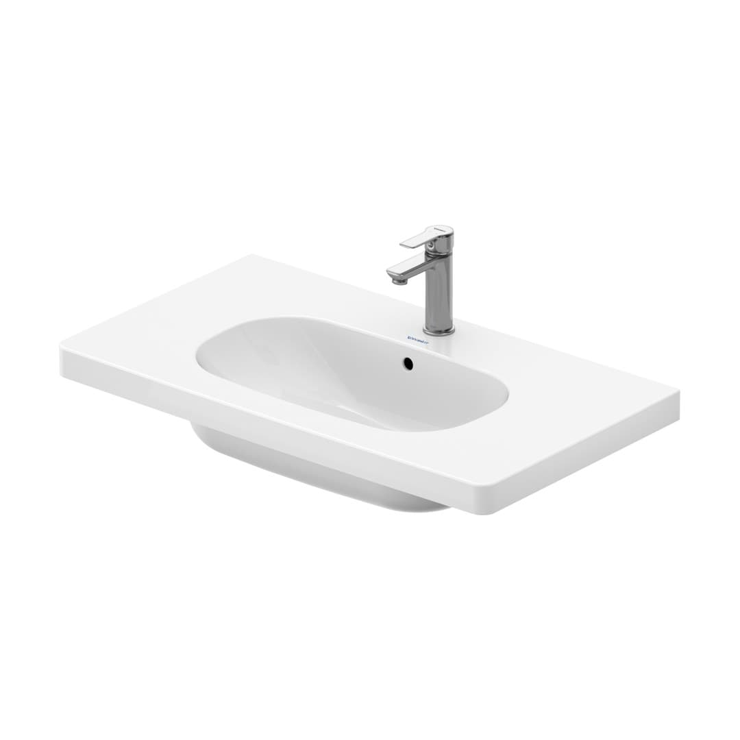 Duravit D-Code – Νιπτήρας Κρεμαστός – 850×485 mm, 1 οπή, με υπερχείλιση – White High Gloss (03428500002)