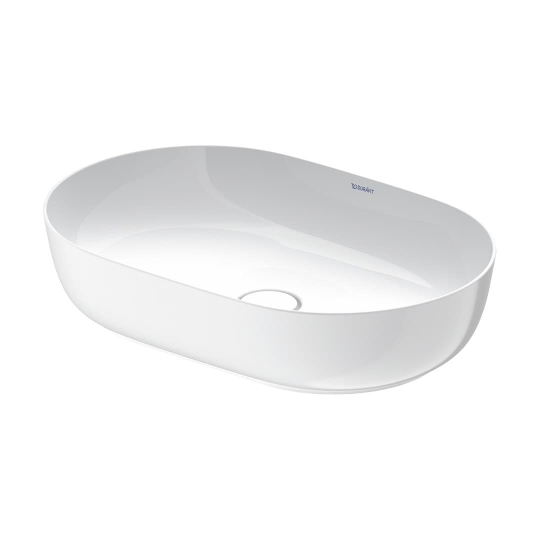 Duravit Luv – Νιπτήρας Επικαθήμενος – 600×400 mm, χωρίς οπή, χωρίς υπερχείλιση – White High Gloss (0379600000)