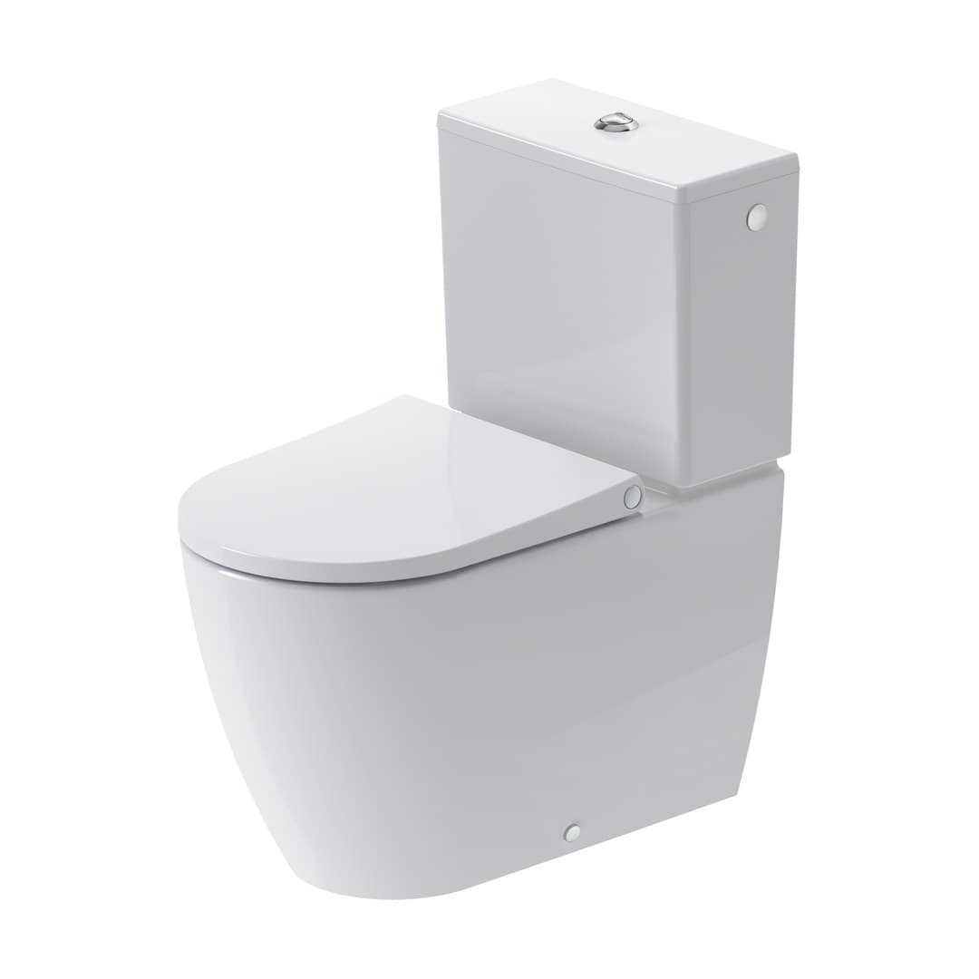 Duravit Bento Starck Box – Λεκάνη Δαπέδου – 370×650 mm, Rimless – White High Gloss, HygieneGlaze (2015092000)
