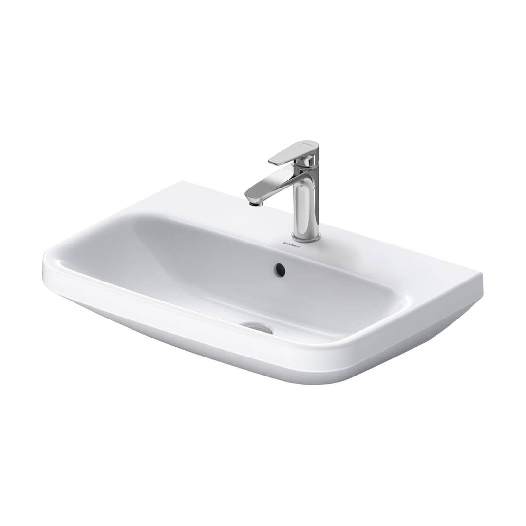 Duravit DuraStyle – Νιπτήρας Κρεμαστός – 650×440 mm, 1 οπή, με υπερχείλιση – White High Gloss (2319650000)