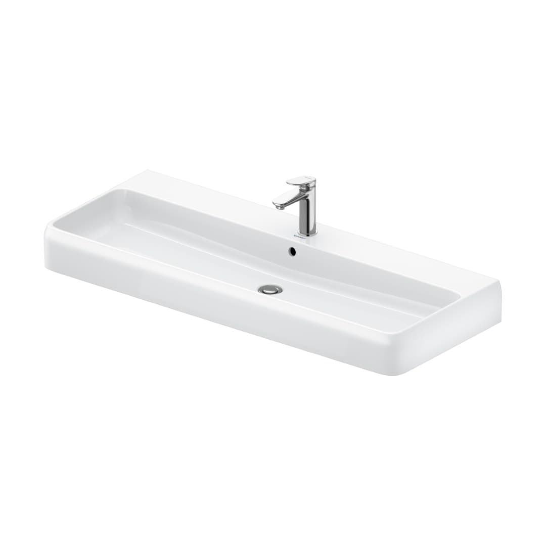Duravit Collection One – Νιπτήρας Κρεμαστός – 1200×470 mm, 1 οπή, με υπερχείλιση – White High Gloss (2382120027)
