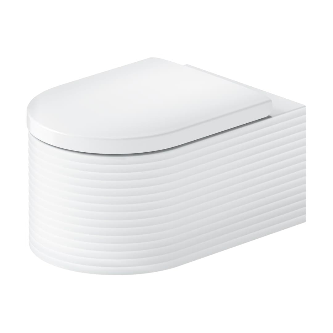 Duravit Vitrium – Λεκάνη Κρεμαστή – 385×570 mm – White High Gloss, Satin Matt, DuraShield (250509FF00)
