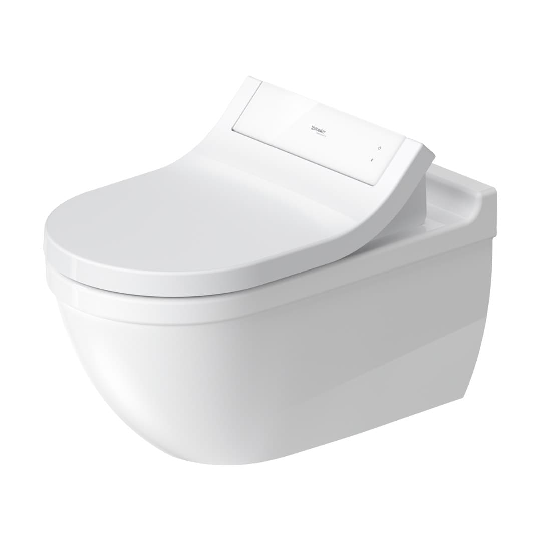Duravit Starck 3 – Λεκάνη Κρεμαστή – 370×620 mm, Rimless, για κάθισμα-bidet – White High Gloss (2522590000)