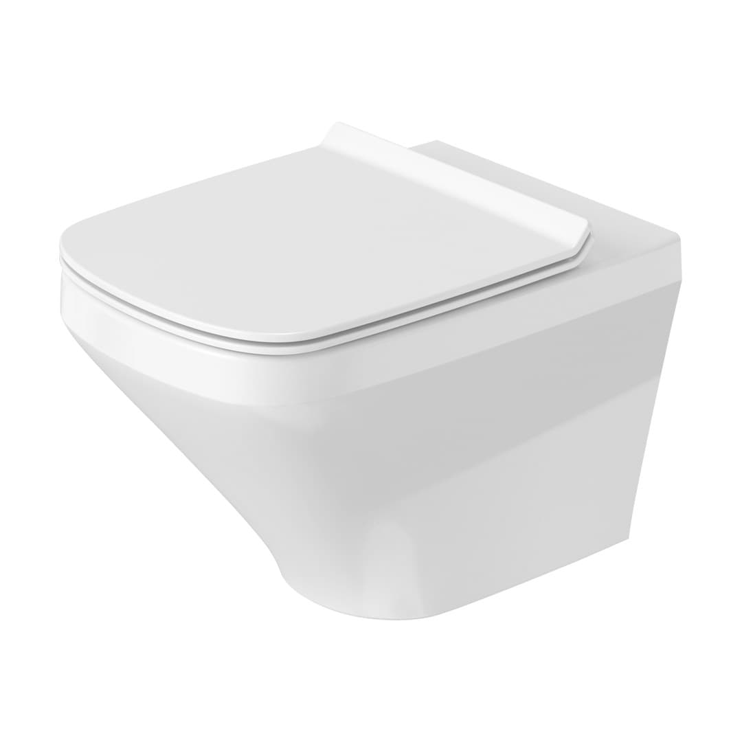 Duravit DuraStyle – Λεκάνη Κρεμαστή – 370×540 mm, Rimless, στήριξη Durafix – White High Gloss (2551090000)