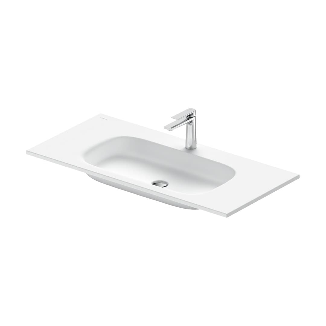 Duravit Sivida – Νιπτήρας Επίπλου – 1020×485 mm, 1 οπή, χωρίς υπερχείλιση – White Satin Matt (2650023200)