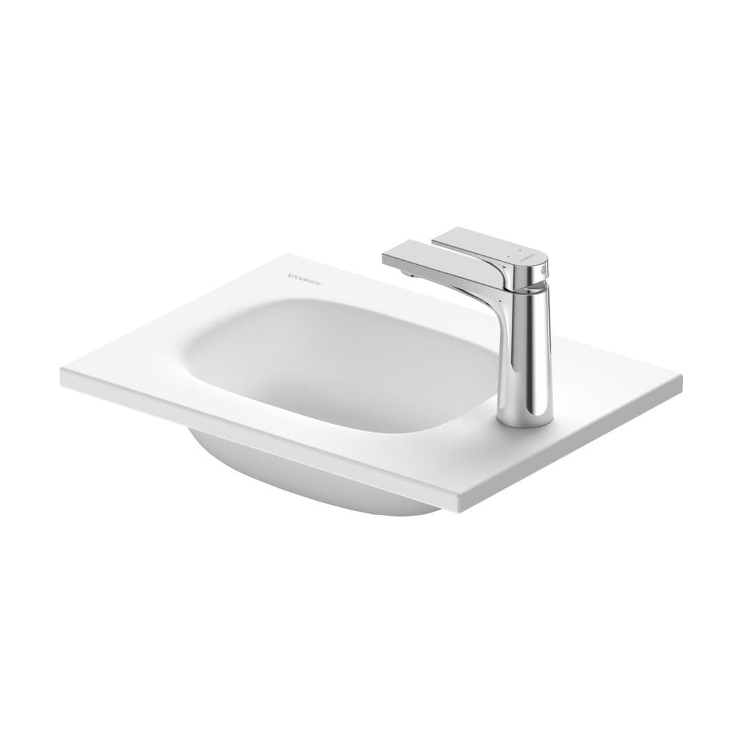 Duravit Sivida – Νιπτήρας Επίπλου – 410×300 mm, 1 οπή, χωρίς υπερχείλιση – White Satin Matt (2650053200)