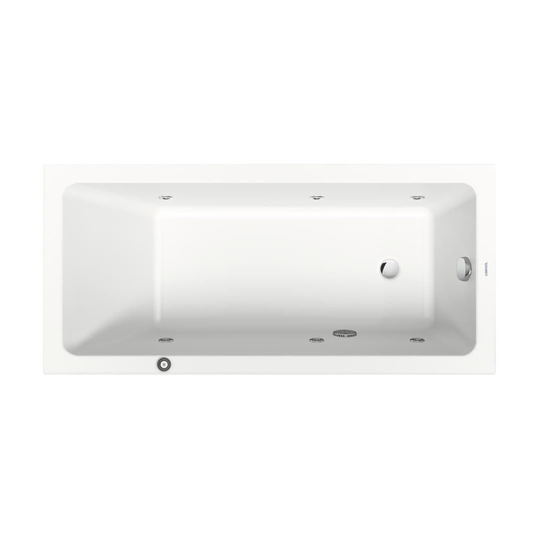 Duravit No.1 – Μπανιέρα – 1500×700 mm, εντοιχιζόμενη, υδρομασάζ Jet Project – White Glossy (760487000JP1000)