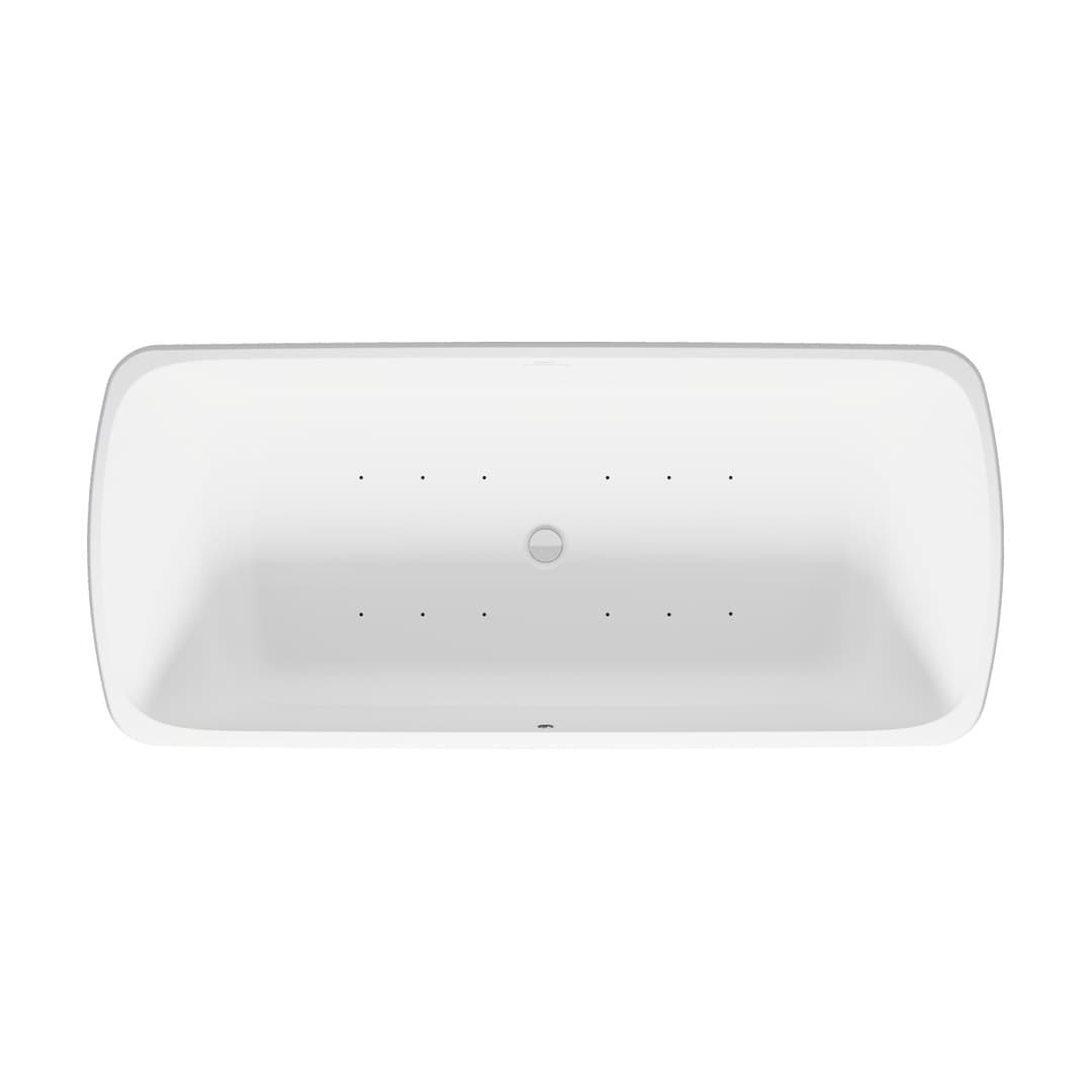 Duravit Collection One – Μπανιέρα – 1800×800 mm, ελεύθερη, υδρομασάζ Air-System, με ποδιά – White Matt (760911000AS0000)