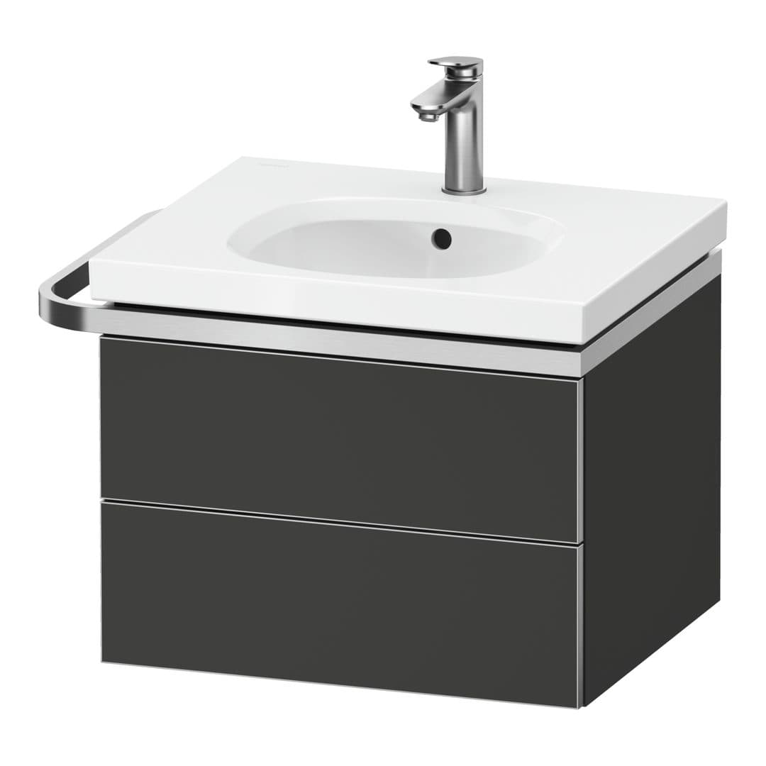 Duravit Aurena – Έπιπλο Νιπτήρα – 584 mm, 2 συρτάρια, νιπτήρας κέντρο, μοντέλο AU4560 – Graphite Super Matt, Decor (AU4560080800000)
