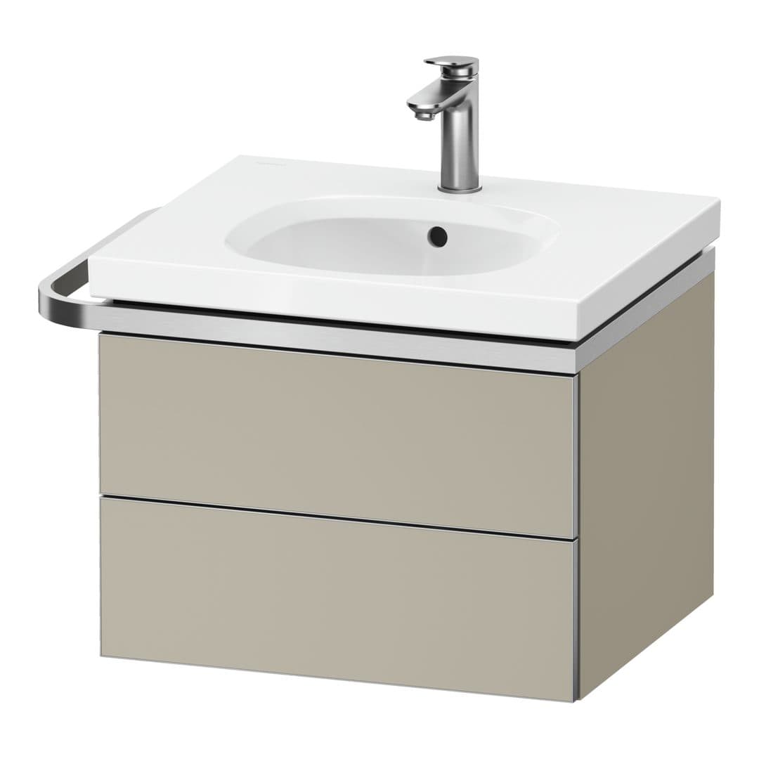 Duravit Aurena – Έπιπλο Νιπτήρα – 584 mm, 2 συρτάρια, νιπτήρας κέντρο, μοντέλο AU4560 – Taupe Super Matt, Decor (AU4560083830000)
