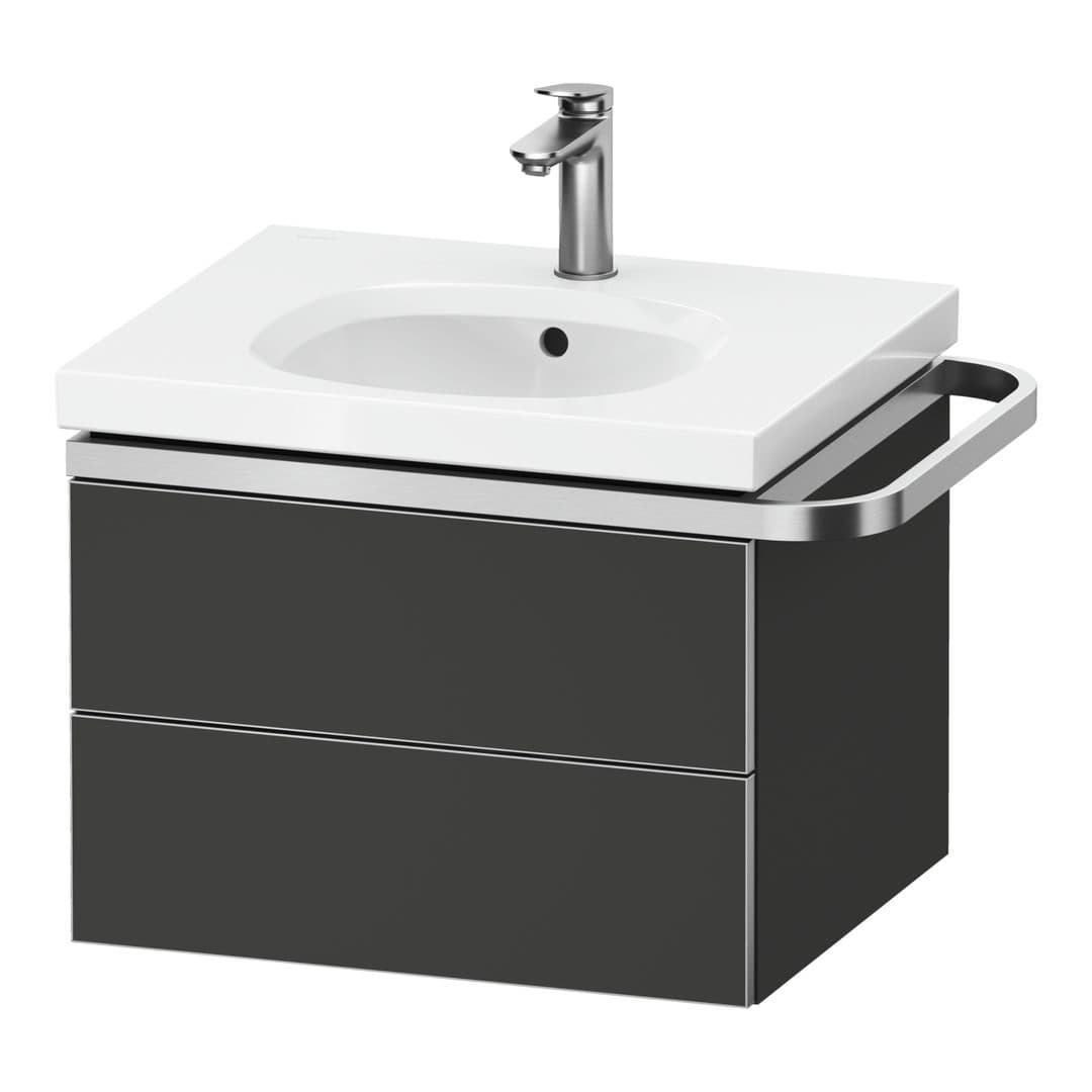 Duravit Aurena – Έπιπλο Νιπτήρα – 584 mm, 2 συρτάρια, νιπτήρας κέντρο, μοντέλο AU4561 – Graphite Super Matt, Decor (AU4561080800000)