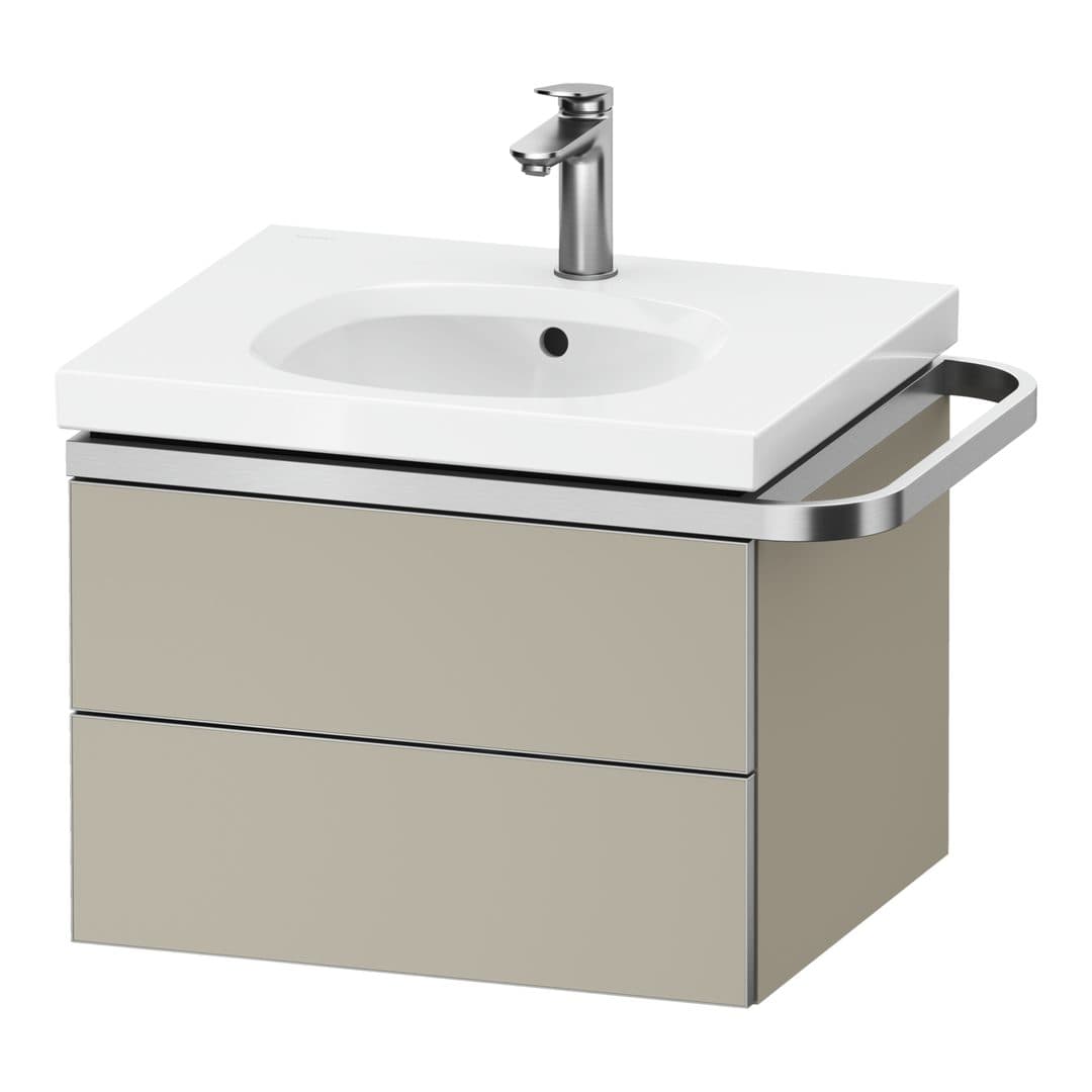 Duravit Aurena – Έπιπλο Νιπτήρα – 584 mm, 2 συρτάρια, νιπτήρας κέντρο, μοντέλο AU4561 – Taupe Super Matt, Decor (AU4561083830000)