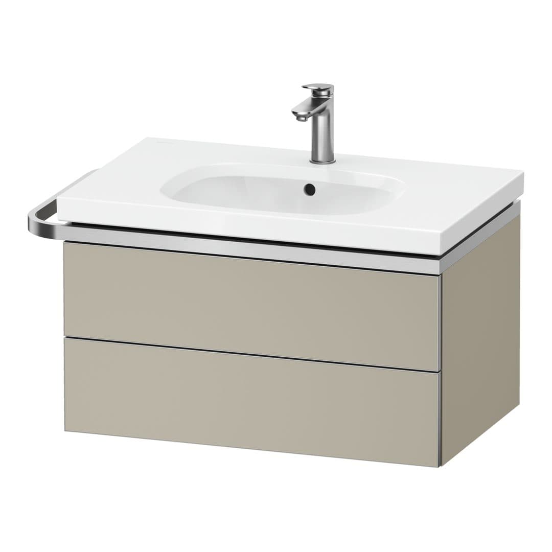 Duravit Aurena – Έπιπλο Νιπτήρα – 784 mm, 2 συρτάρια, νιπτήρας κέντρο, μοντέλο AU4562 – Taupe Super Matt, Decor (AU4562083830000)