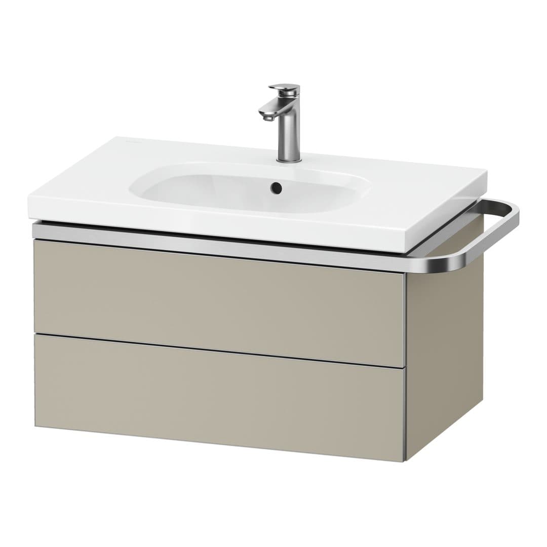Duravit Aurena – Έπιπλο Νιπτήρα – 784 mm, 2 συρτάρια, νιπτήρας κέντρο, μοντέλο AU4563 – Taupe Super Matt, Decor (AU4563083830000)