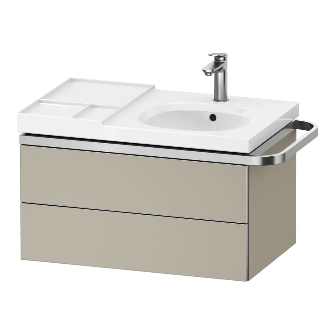 Duravit Aurena – Έπιπλο Νιπτήρα – 784 mm, 2 συρτάρια, νιπτήρας δεξιά, μοντέλο AU4565 – Taupe Super Matt, Decor (AU4565083830000)