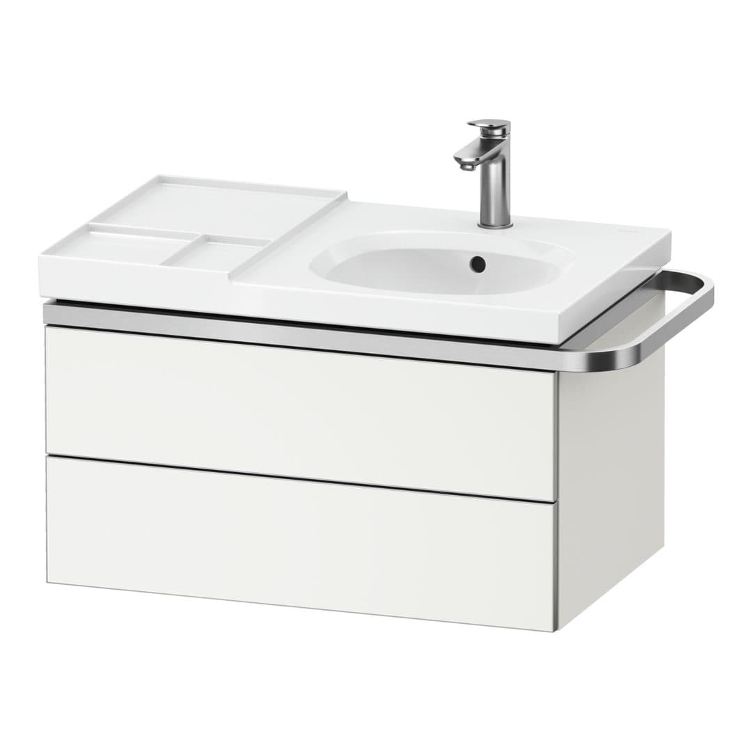 Duravit Aurena – Έπιπλο Νιπτήρα – 784 mm, 2 συρτάρια, νιπτήρας δεξιά, μοντέλο AU4565 – White Super Matt, Decor (AU4565084840000)