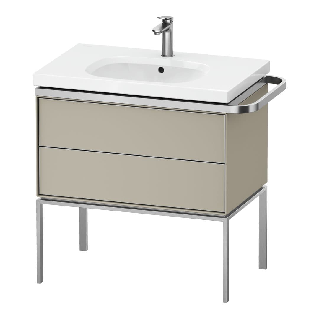 Duravit Aurena – Έπιπλο Νιπτήρα – 784 mm, 2 συρτάρια, νιπτήρας κέντρο, μοντέλο AU4573 – Taupe Satin Matt, Lacquer (AU4573060600000)