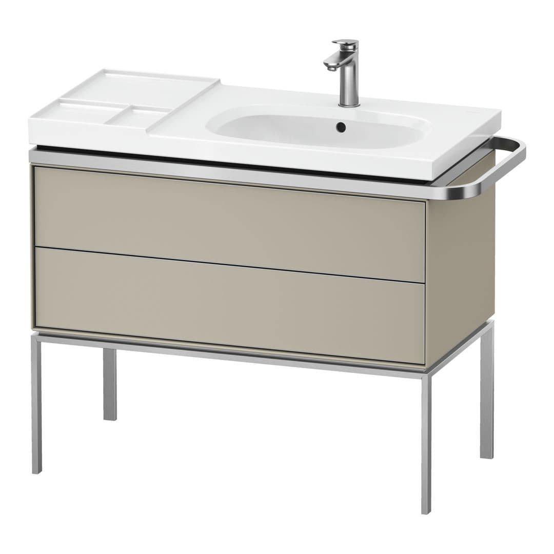 Duravit Aurena – Έπιπλο Νιπτήρα – 984 mm, 2 συρτάρια, νιπτήρας δεξιά – Taupe Satin Matt, Lacquer (AU4577060600000)