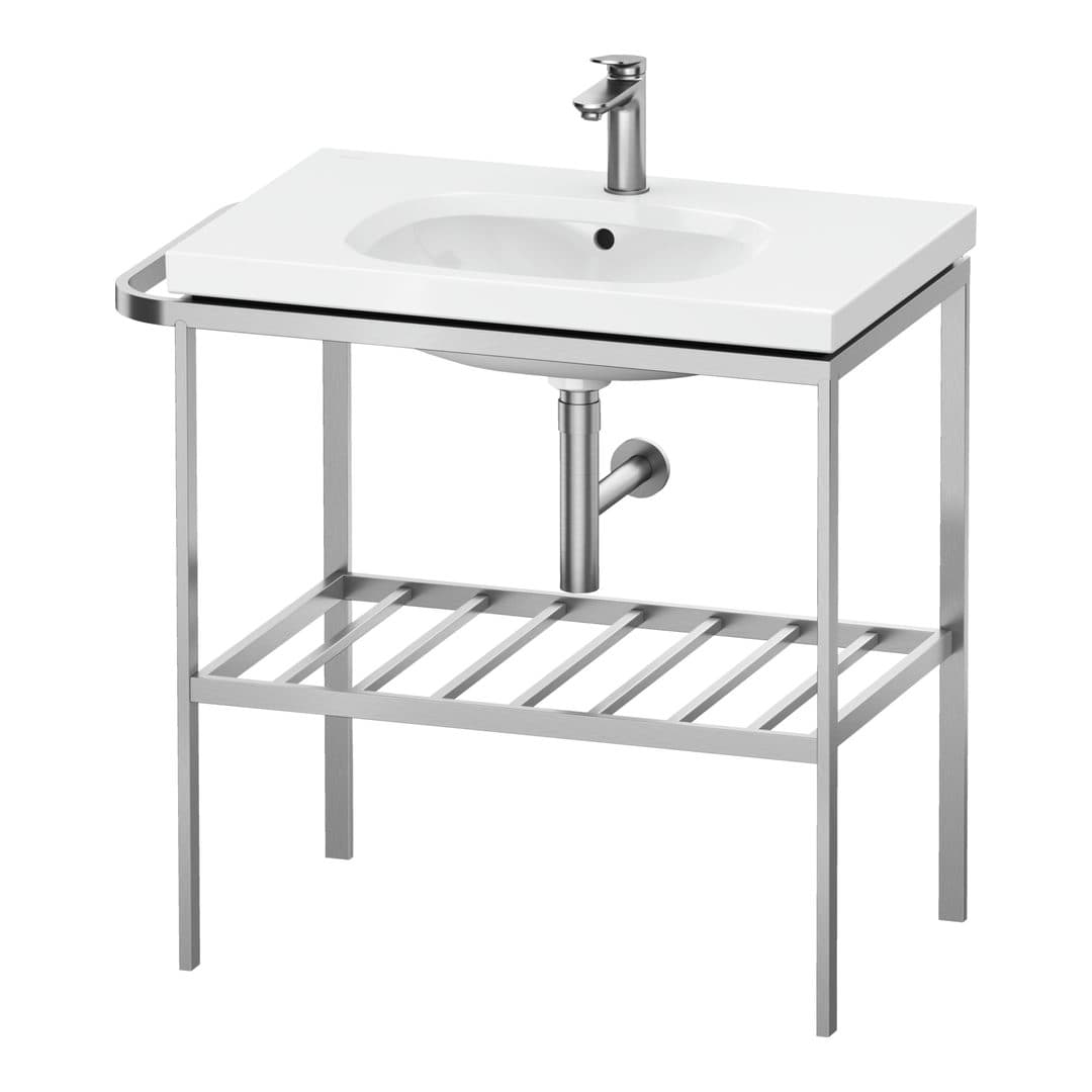 Duravit Aurena – Βάση Νιπτήρα – 784 mm, 784 x 492 x 802 mm, μοντέλο AU4582 – Stainless steel Brushed (AU4582070700000)