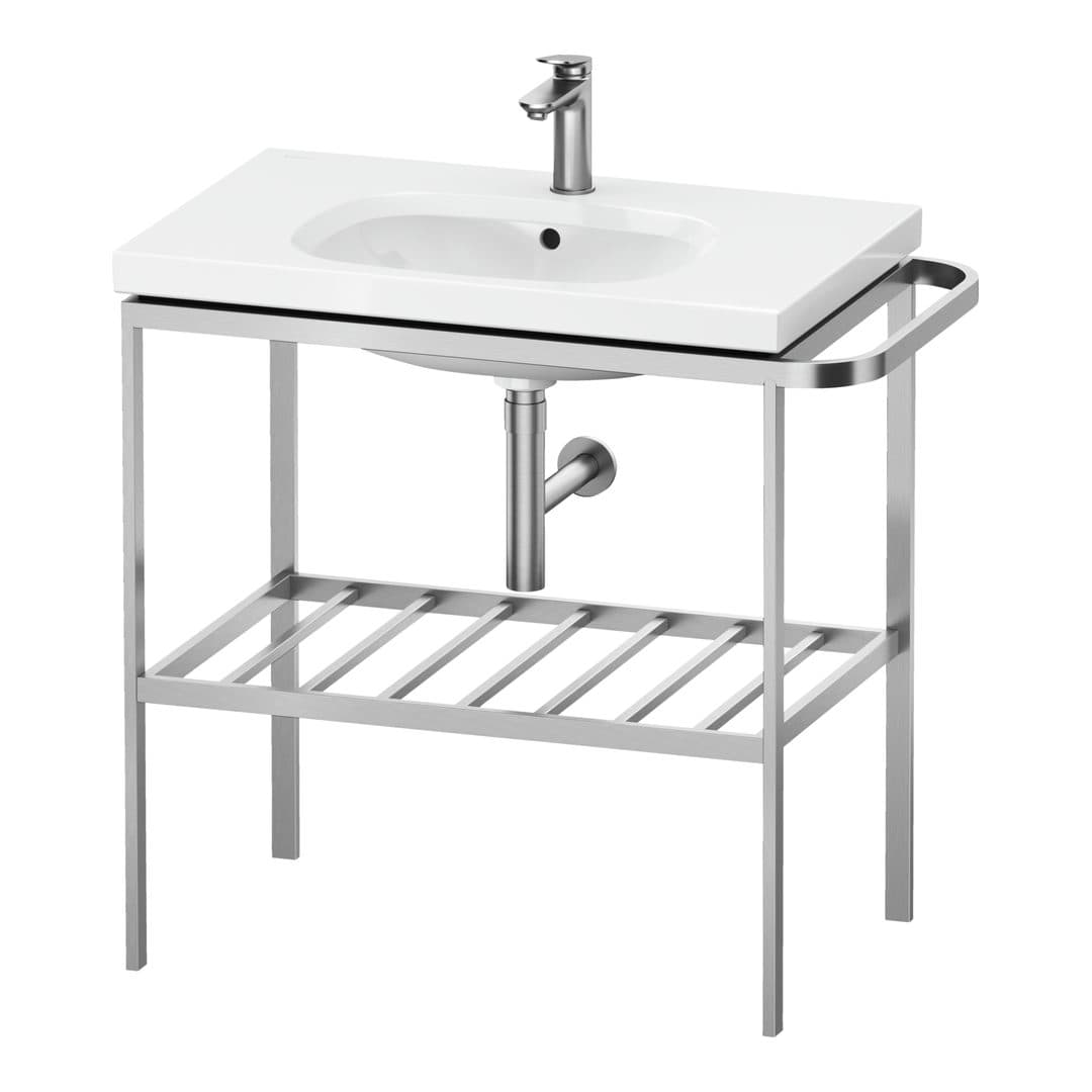 Duravit Aurena – Βάση Νιπτήρα – 784 mm, 784 x 492 x 802 mm, μοντέλο AU4583 – Stainless steel Brushed (AU4583070700000)