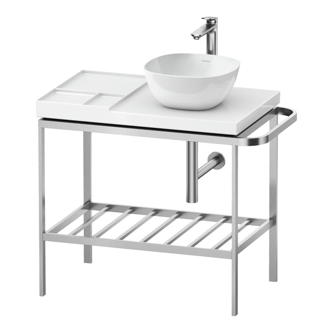Duravit Aurena – Βάση Νιπτήρα – 784 mm, 784 x 492 x 702 mm, μοντέλο AU4589 – Stainless steel Brushed (AU4589070700000)