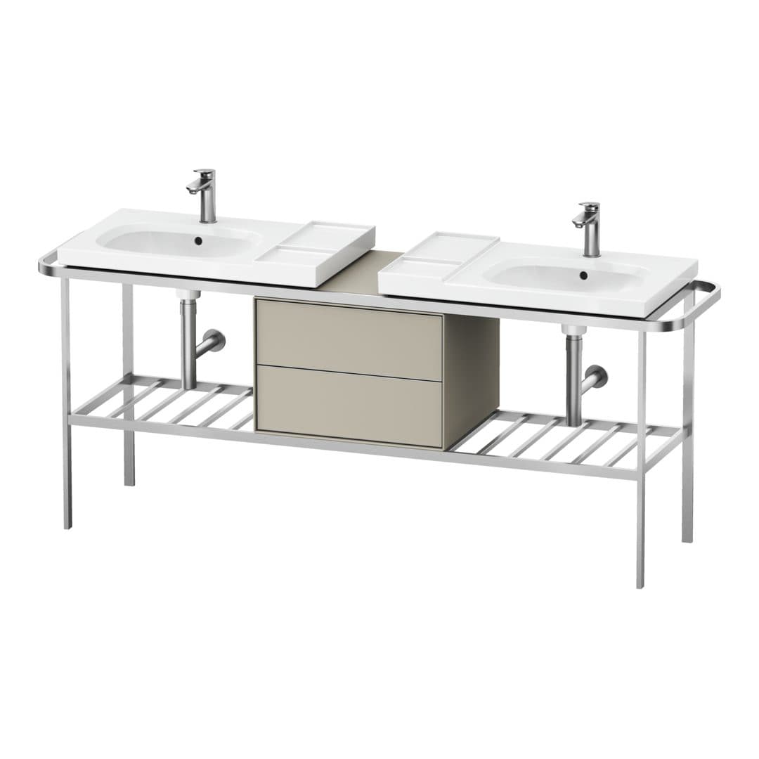 Duravit Aurena – Βάση Νιπτήρα – 1970 mm, με συρτάρι, 2 συρτάρια – Taupe Satin Matt, Lacquer (AU4590060600000)