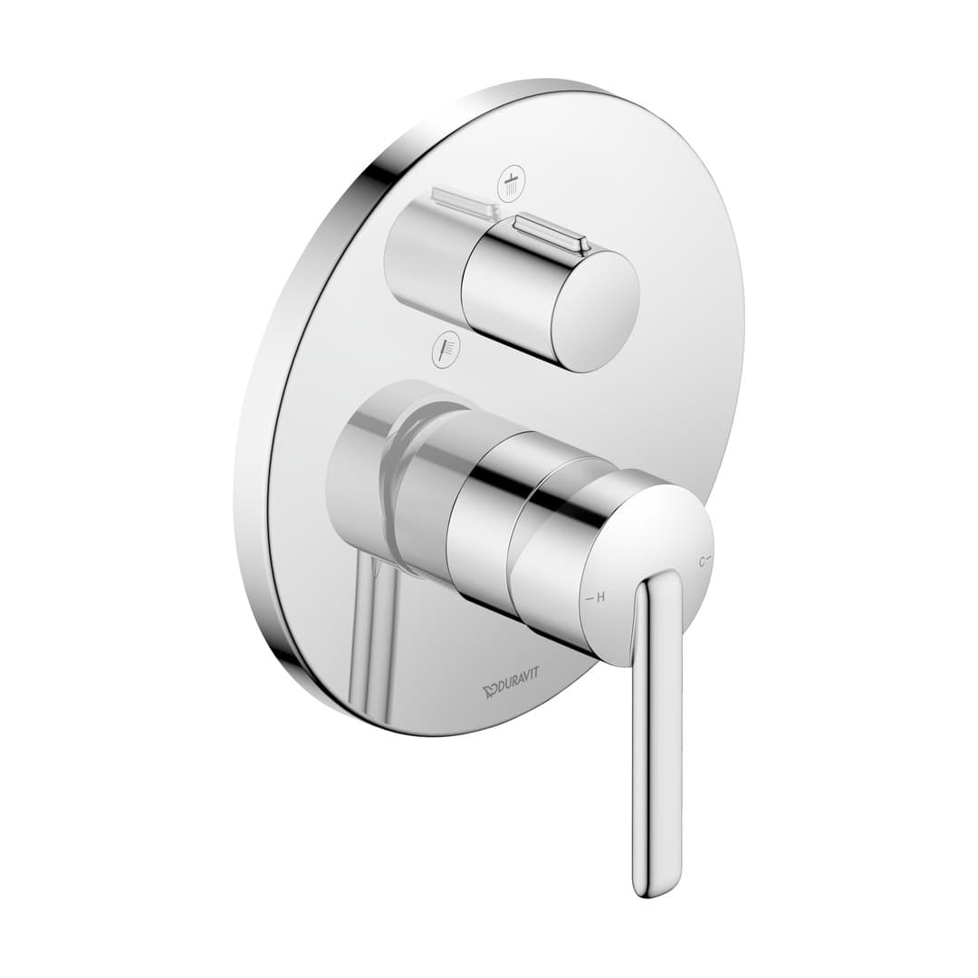Duravit Balcoon – Μίκτης Εντοιχισμού – 2 έξοδοι – Chrome High Gloss (BA4210012010)