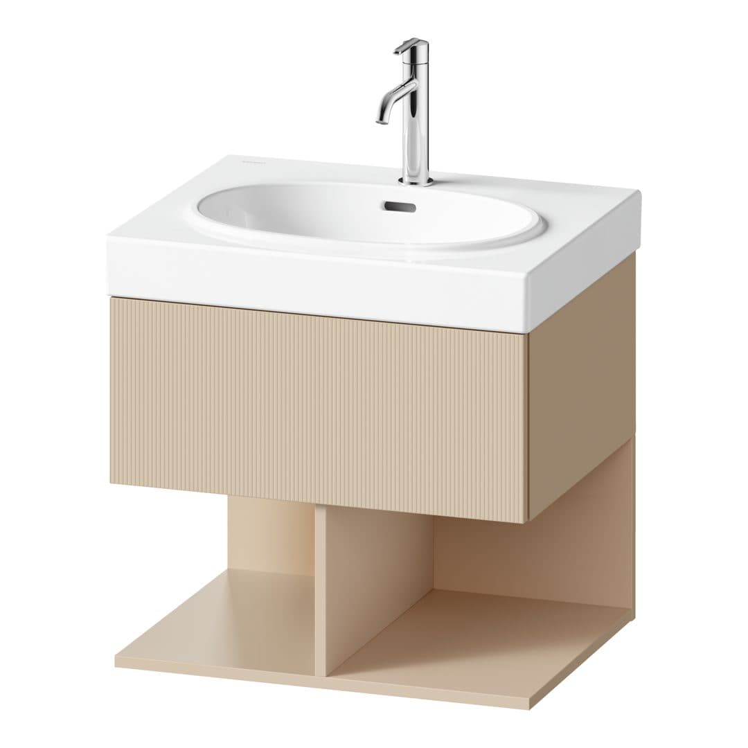 Duravit Balcoon – Έπιπλο Νιπτήρα – 584 mm, 1 συρτάρι, νιπτήρας κέντρο – Sand Beige Structured Matt, Decor (BA47260JEIE0000)