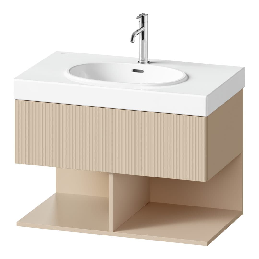 Duravit Balcoon – Έπιπλο Νιπτήρα – 784 mm, 1 συρτάρι, νιπτήρας κέντρο – Sand Beige Structured Matt, Decor (BA47270JEIE0000)