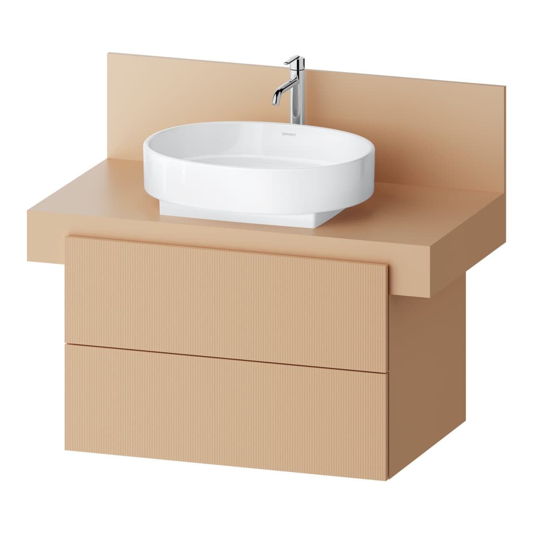 Duravit Balcoon – Έπιπλο Νιπτήρα – 800 mm, για κονσόλα, 2 συρτάρια, νιπτήρας κέντρο, 800 x 570 x 534 mm – Terraccino Structured Matt, Decor (BA50130JHIH0000)