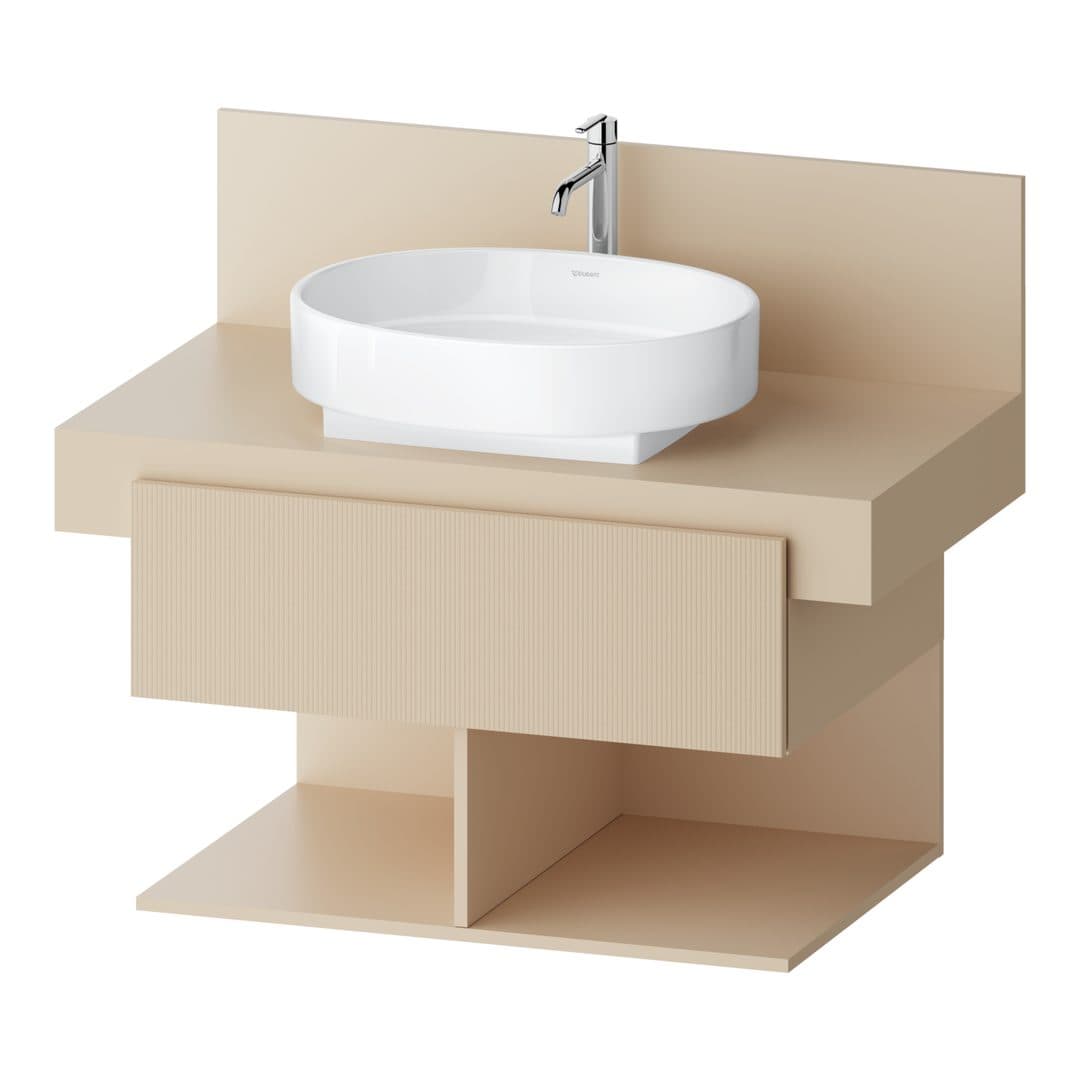 Duravit Balcoon – Έπιπλο Νιπτήρα – 800 mm, για κονσόλα, 1 συρτάρι, νιπτήρας κέντρο, 800 x 570 x 534 mm – Sand Beige Structured Matt, Decor (BA50230JEIE0000)