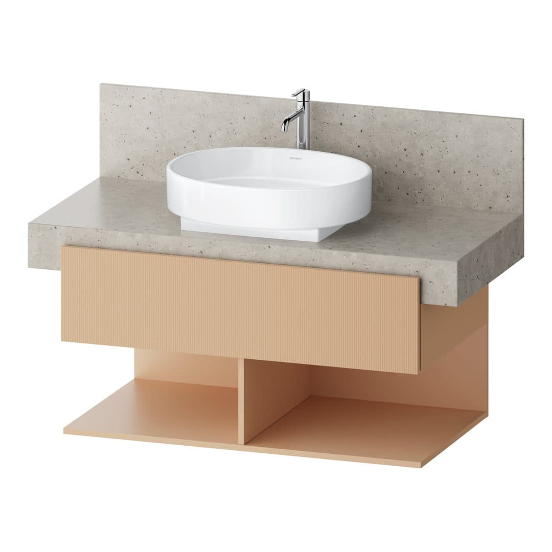 Duravit Balcoon – Έπιπλο Νιπτήρα – 1000 mm, για κονσόλα, 1 συρτάρι, νιπτήρας κέντρο, 1000 x 570 x 522 mm – Terraccino Structured Matt, Decor (BA50440JHIH0000)