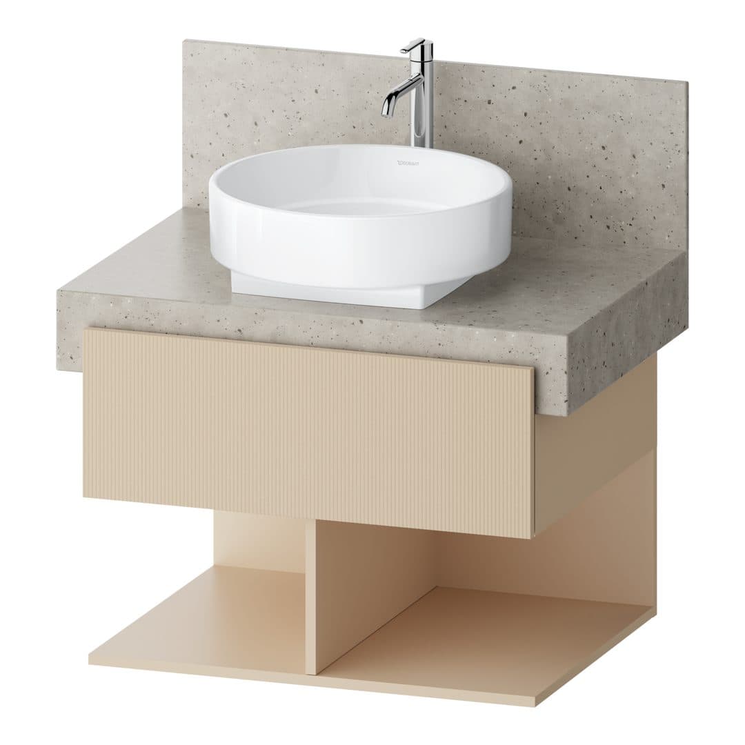 Duravit Balcoon – Έπιπλο Νιπτήρα – 700 mm, για κονσόλα, 1 συρτάρι, 700 x 570 x 522 mm – Sand Beige Structured Matt, Decor (BA50680JEIE0000)
