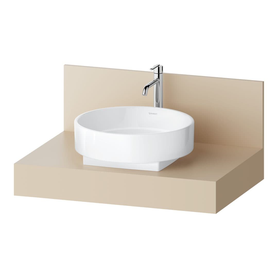 Duravit Balcoon – Πάγκος Νιπτήρα – 800 mm, νιπτήρας κέντρο – Sand Beige Matt, Decor (BA90560IEIE0000)