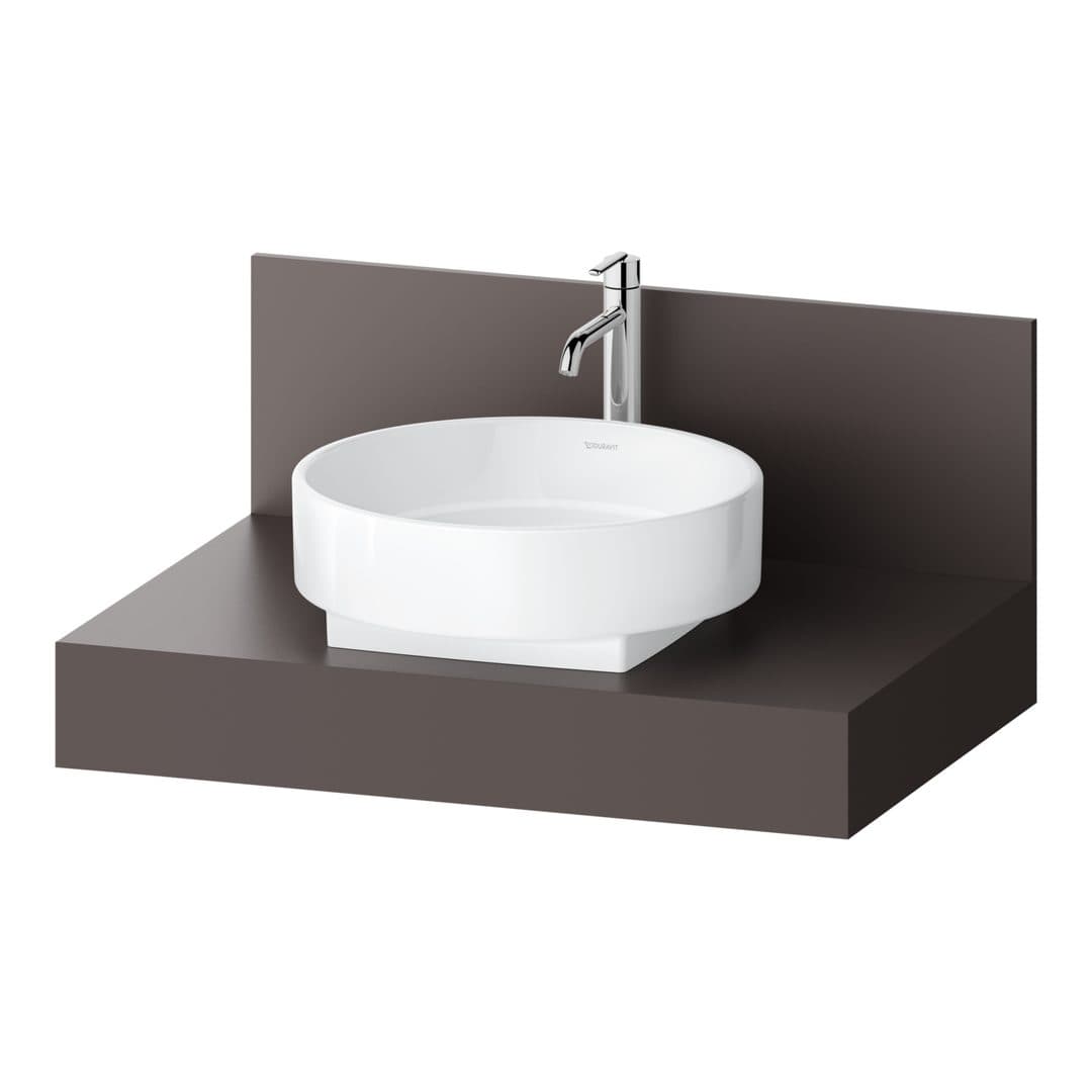 Duravit Balcoon – Πάγκος Νιπτήρα – 800 mm, νιπτήρας κέντρο – Slate Brown Matt, Decor (BA90560IGIG0000)
