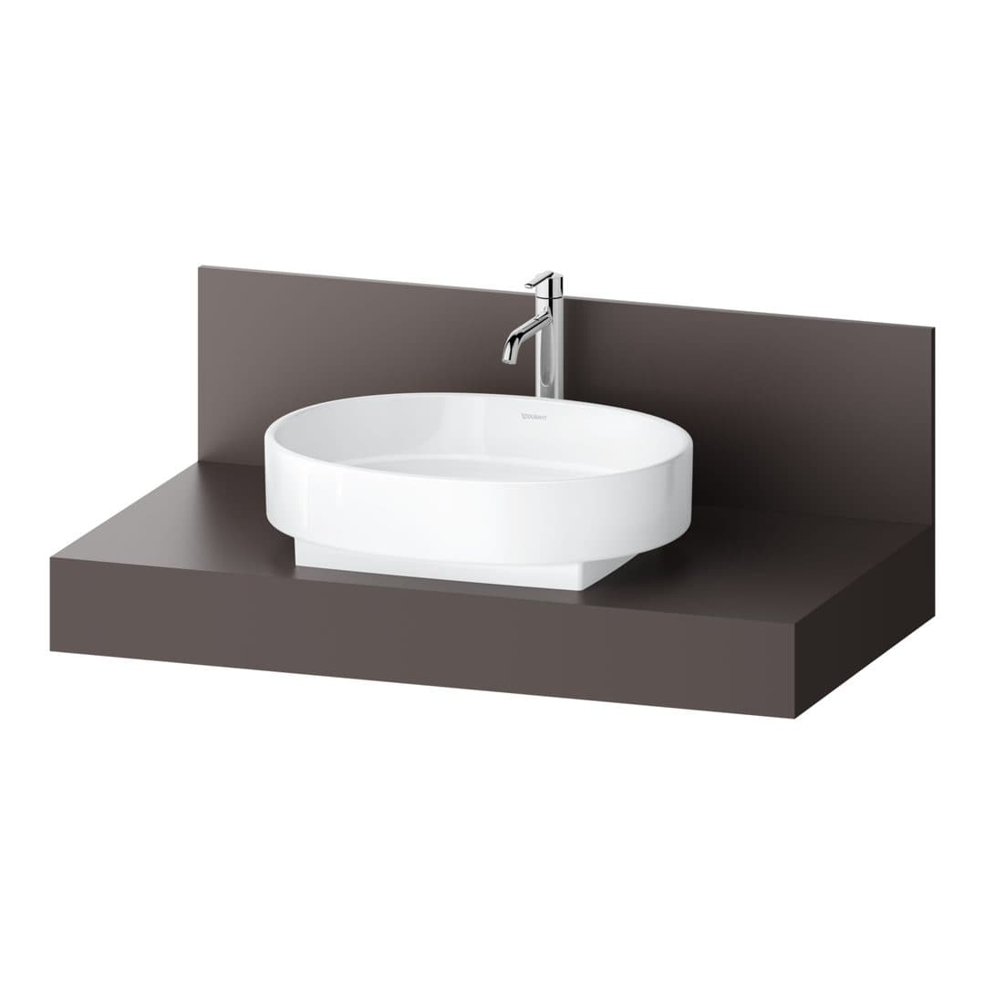 Duravit Balcoon – Πάγκος Νιπτήρα – 1000 mm, νιπτήρας κέντρο – Slate Brown Matt, Decor (BA90570IGIG0000)