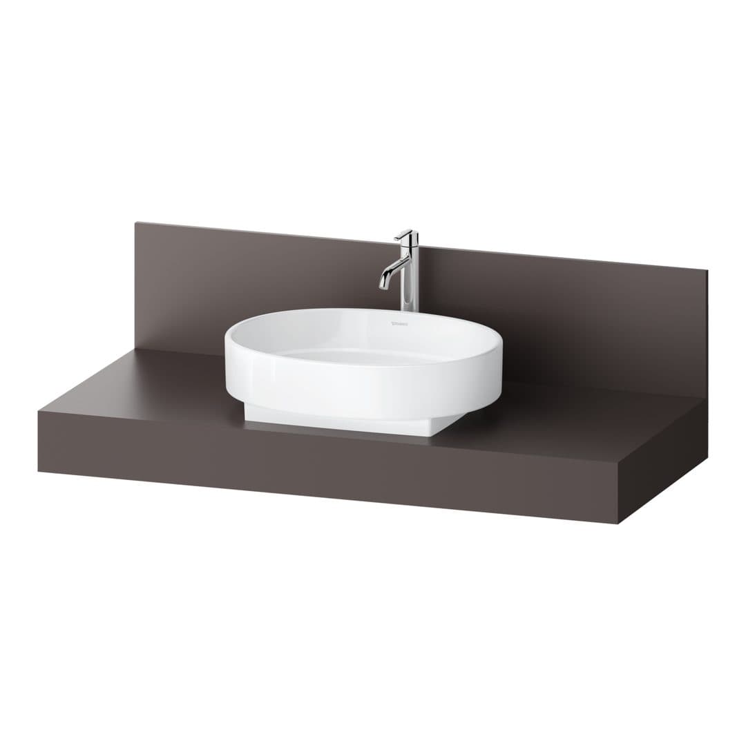 Duravit Balcoon – Πάγκος Νιπτήρα – 1200 mm, νιπτήρας κέντρο – Slate Brown Matt, Decor (BA90580IGIG0000)