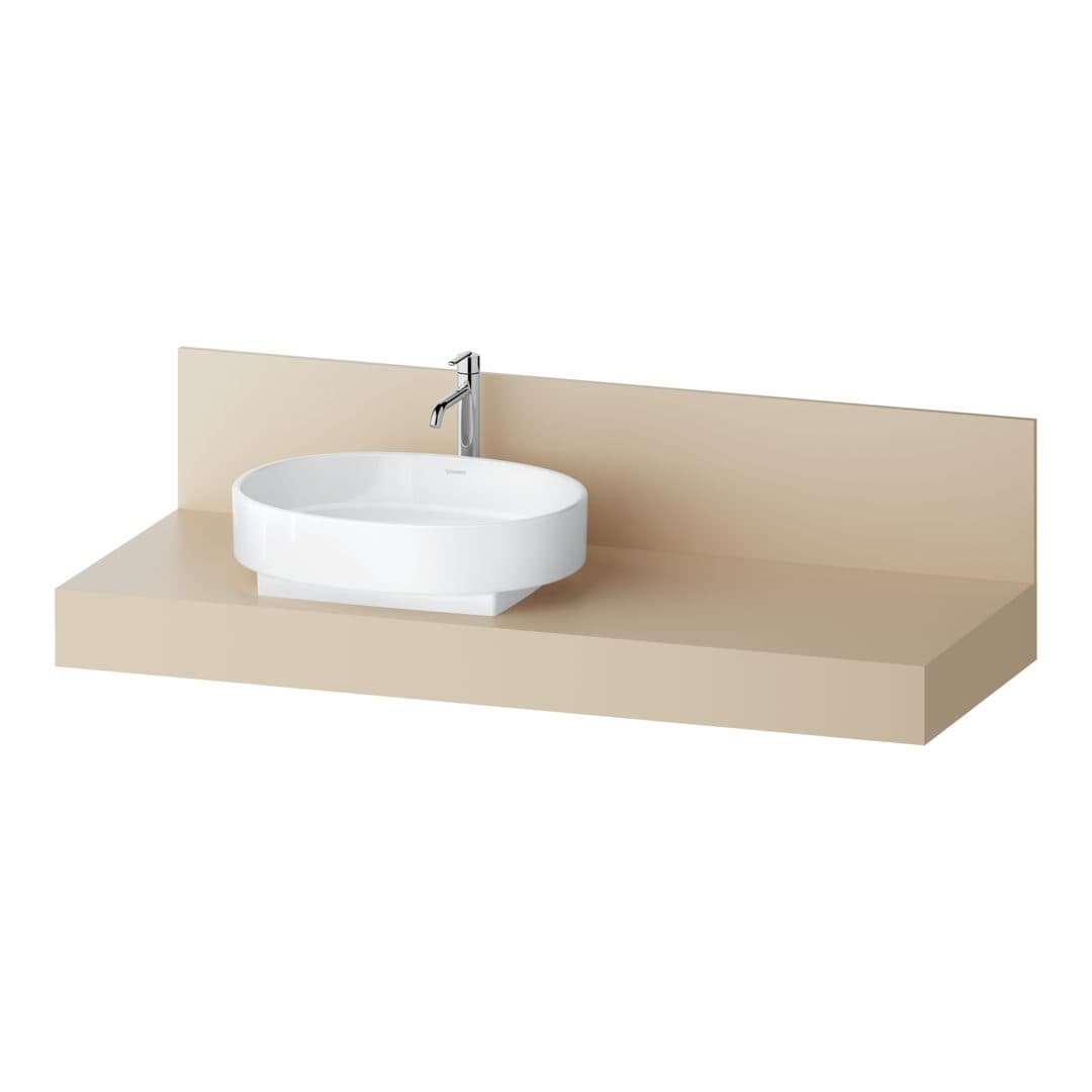 Duravit Balcoon – Πάγκος Νιπτήρα – 1400 mm, νιπτήρας αριστερά – Sand Beige Matt, Decor (BA90590IEIE0000)